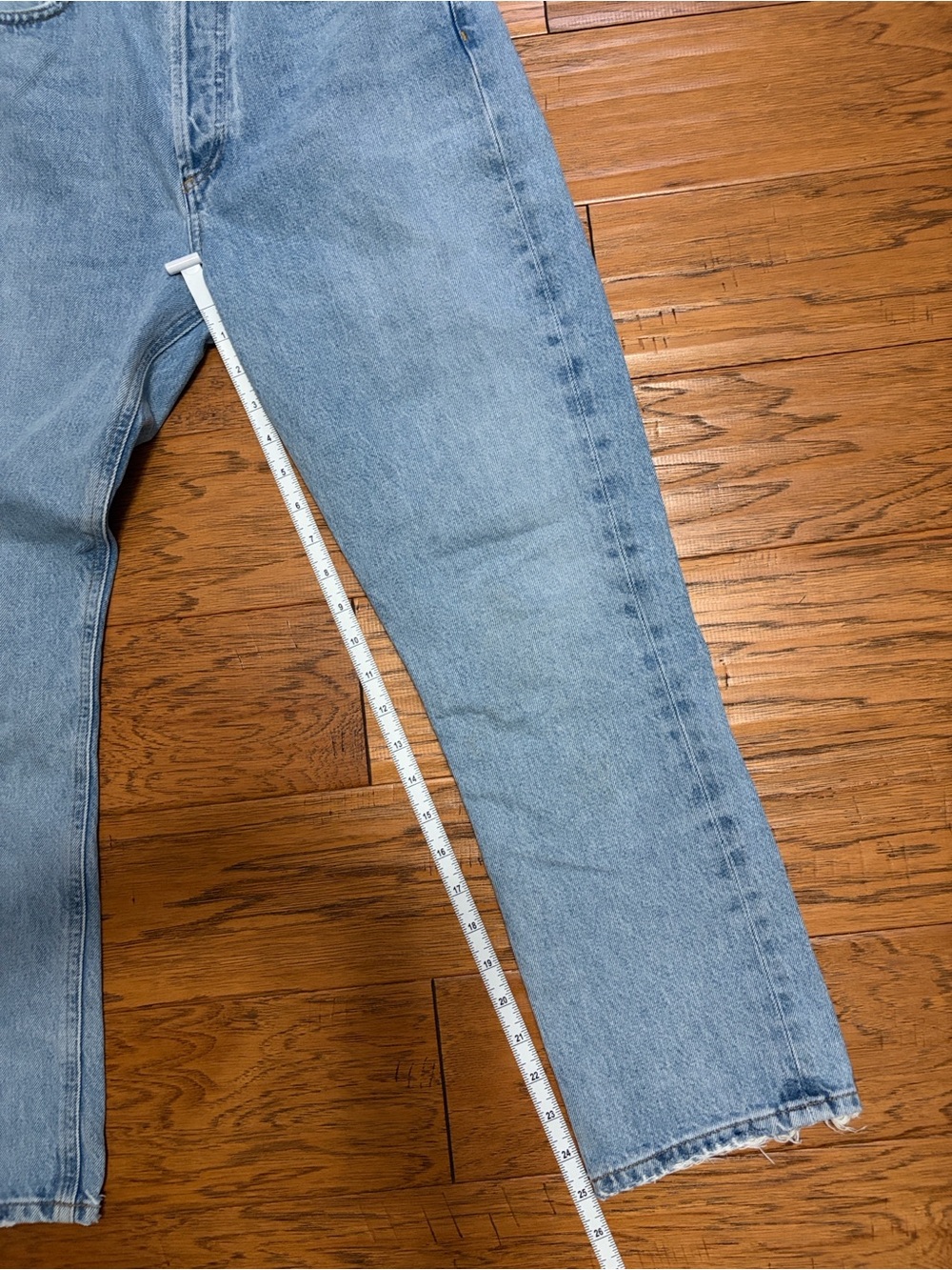 Agolde Riley High Rise Straight Crop Jeans Size 27 - Picture 6 of 10